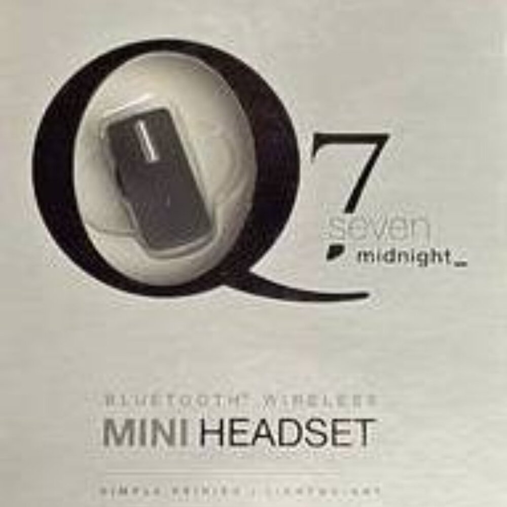 Quikcell Q7 Midnight Bluetooth Wireless Mini Headset